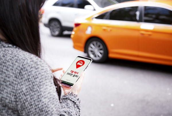SK텔레콤의 택시 호출 서비스인 '티맵택시(T map Taxi)' 가입자가 300만명을 넘었다. 사진 SK텔레콤 제공