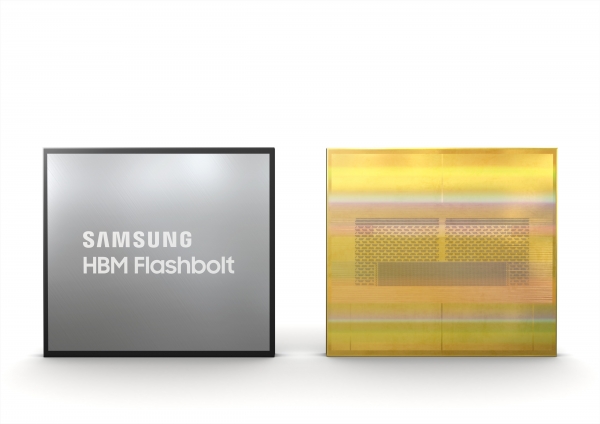 삼성전자 3세대 16GB HBM2E D램 플래시볼트. 삼성전자 제공