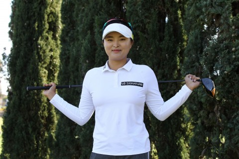 여자골프 세계랭킹 1위 고진영 선수. 사진 LG전자 제공