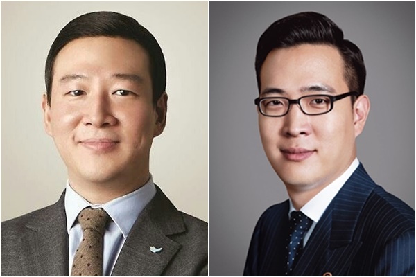 (왼쪽부터) SPC 허희수 부사장, 한화 김동선 본부장.