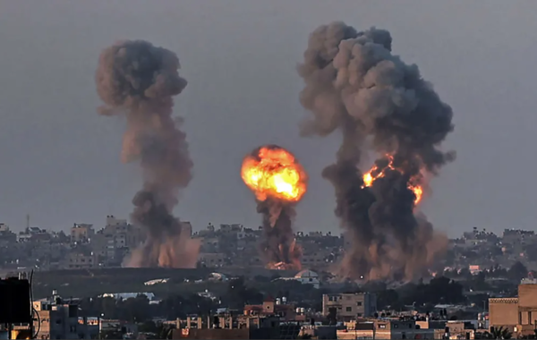 하마스의 본거지인 가자 지구에 대한 이스라엘의 폭격. AFP 통신 제공 [뉴스락]