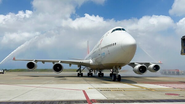 아시아나항공 보잉 747 여객기가 마지막 비행을 마치고 은퇴한다. 아시아나항공 제공 [뉴스락]